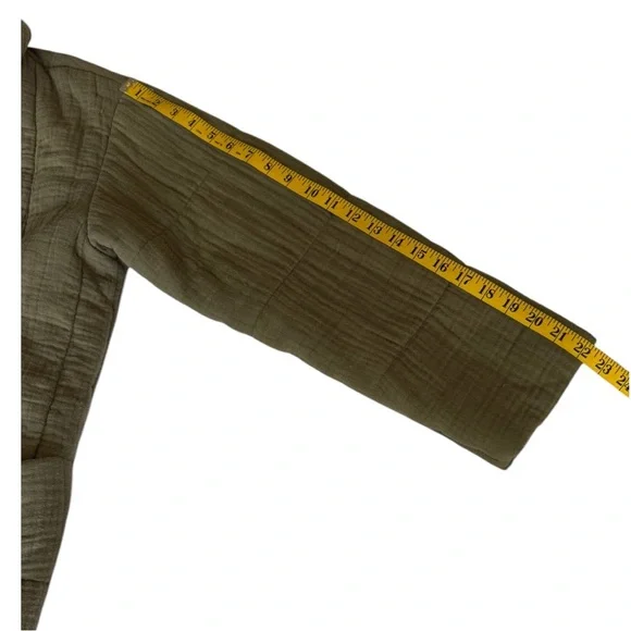 Madewell Light-spun Dumont Quilted Oversized Fit Olive/Green Jacket Size Small - Picture 11 of 16